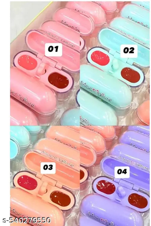 2 in 1 airpods Lip Glow Set – Cute Moisturizing Lip Balm 💄
